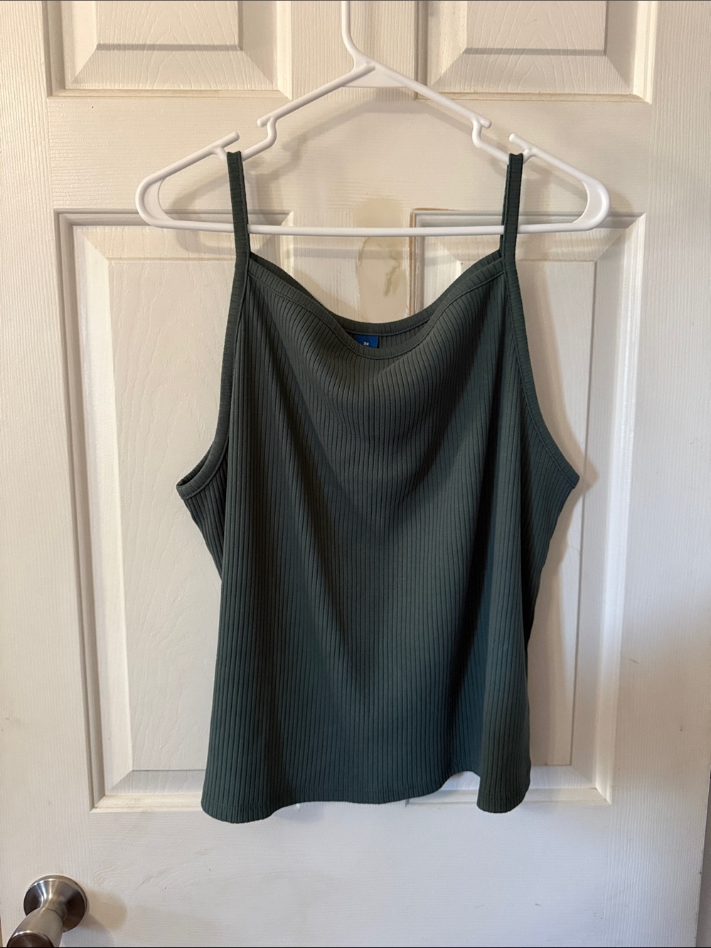 Old Navy Olive Ribbed Spaghetti Strap Camisole